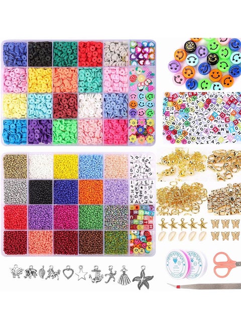 25000 Pcs Clay And Alphabet Beads Jewellery Making DIY Bracelet Craft Kit