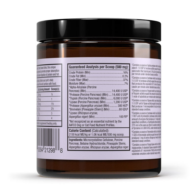 Dr. Mercola Bark & Whiskers Digestive Enzymes Meat-Based Diet for Dogs & Cats, 2.6 oz. (75 g), Promotes Protein & Fat Breakdown, Vet Formulated, Dr. Mercola - Image 2