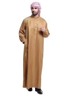 Loquat Muslim Arab Men Thobe Thawb Caftan  - Image 2