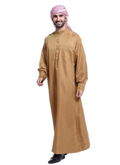 Loquat Muslim Arab Men Thobe Thawb Caftan  - Image 3