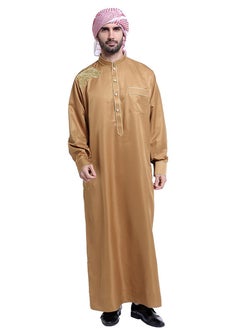 Loquat Muslim Arab Men Thobe Thawb Caftan  - Image 1