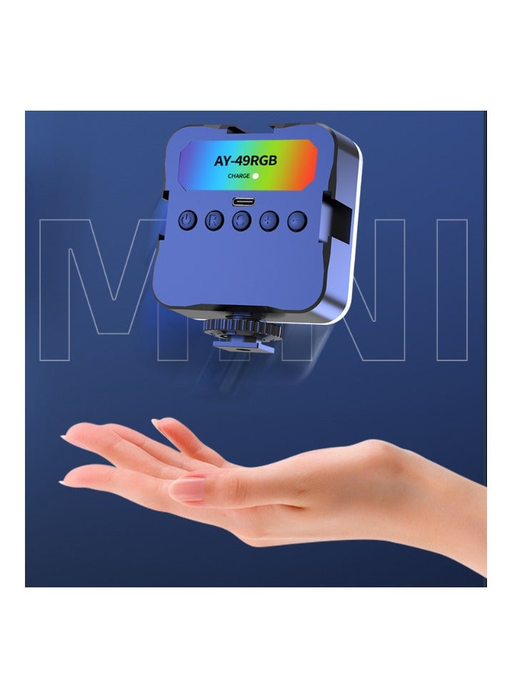 Beauenty Portable RGB Video Light Fill Light 0-360 Full Color Video Light Dimmable 180 Degree Front and Rear Adjustment Angle for Photography,Video Conference - Image 3