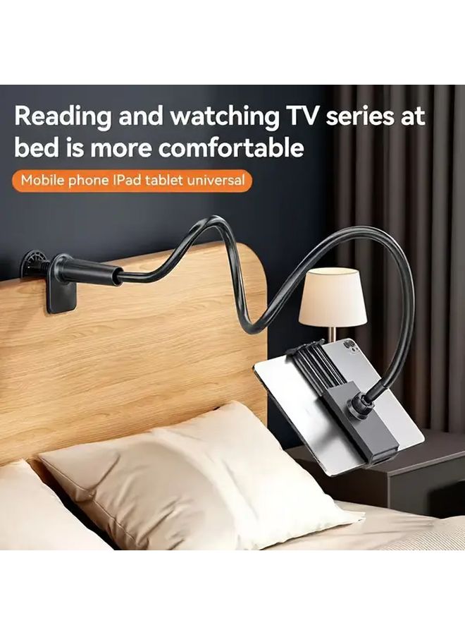White Adjustable 360 Rotating Phone Tablet Stand For Bedside And Office Use - Image 4