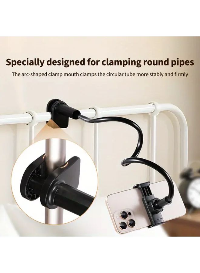 White Adjustable 360 Rotating Phone Tablet Stand For Bedside And Office Use - Image 5