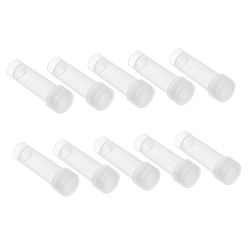 Clear Plastic 10 Pack Needle Loader Caps Sealed Tube Organizer for Sewing Jewelry Craft Supplies - Image 2