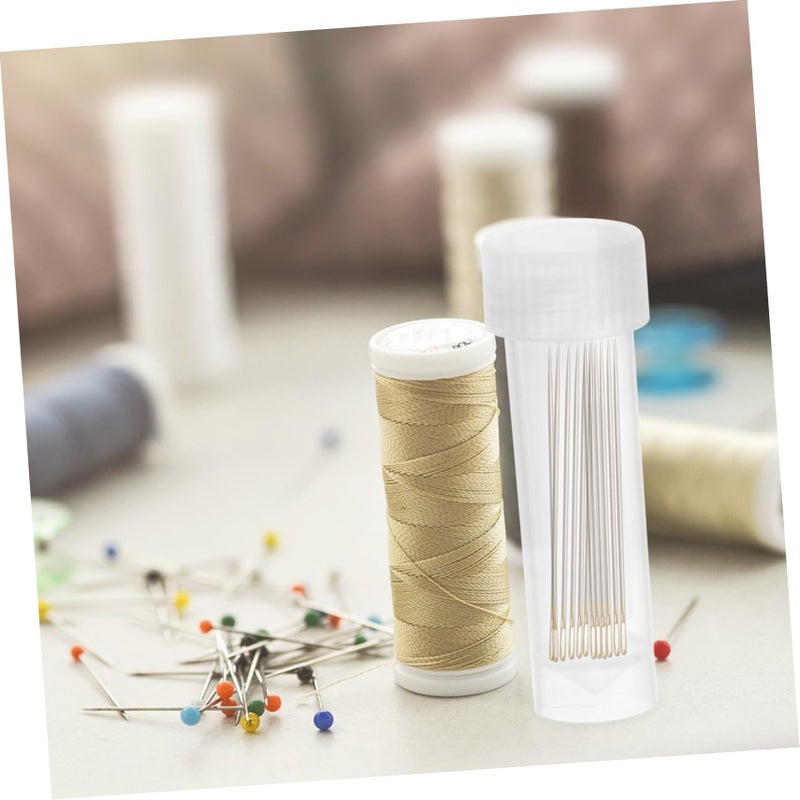 Clear Plastic 10 Pack Needle Loader Caps Sealed Tube Organizer for Sewing Jewelry Craft Supplies - Image 4
