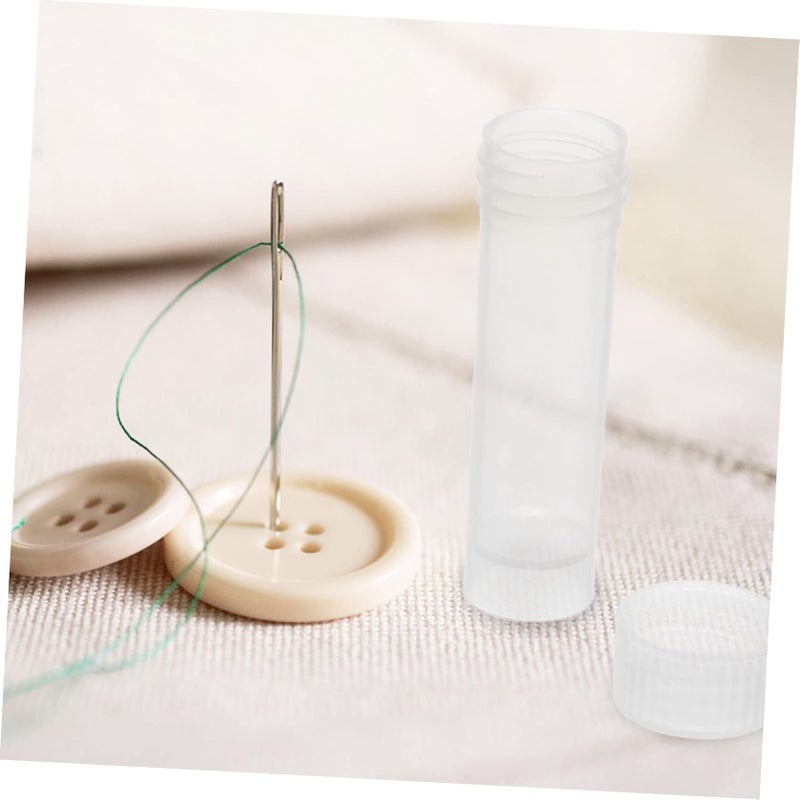 Clear Plastic 10 Pack Needle Loader Caps Sealed Tube Organizer for Sewing Jewelry Craft Supplies - Image 5
