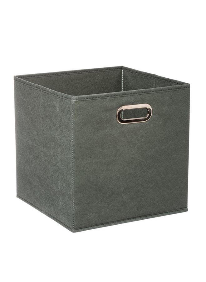 Five Simply Smart Polypropylene and Metal Foldable Storage Box Khaki Green 31 x 31cm 138885K - Image 1
