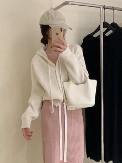 Loose Fit Knitwear for Women White