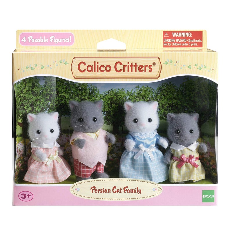 Calico Critters Persian Cat Family - Set of 4 Collectible Doll Figures for Children Ages 3+ - Image 3
