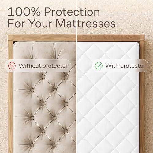 Niagara Sleep Solution Niagara Cotton Mattress Pad King 78x80 Non Noisy Cooling Breathable Ultra Plush Absorbent Protector Extra Deep Fits 20 Inches Deep Mattress - Image 3