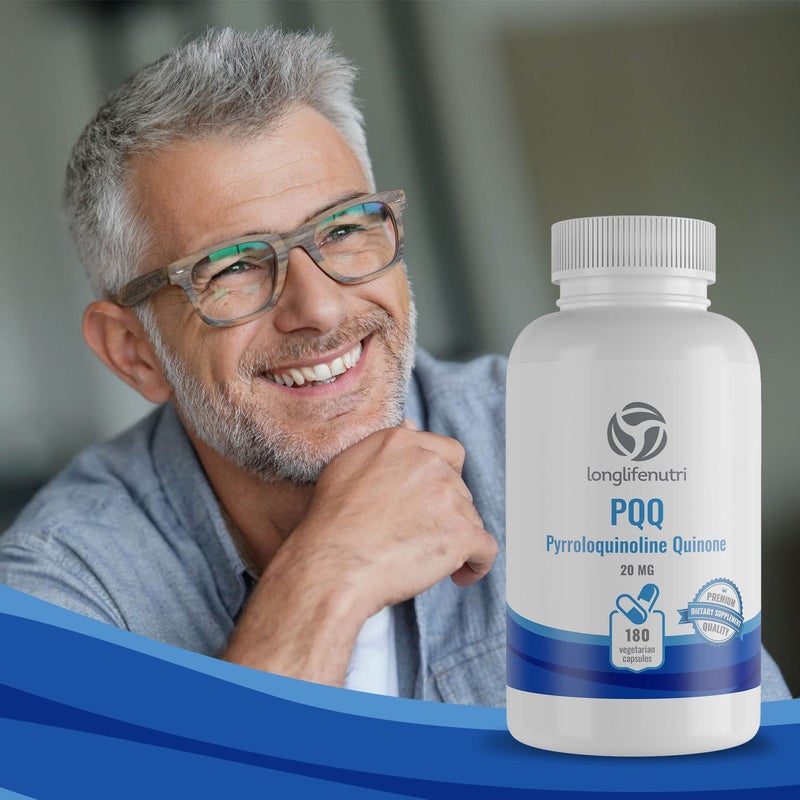 LongLifeNutri PQQ Supplement, 20mg per Serving, Pyrroloquinoline Quinone, 180 Vegetarian Capsules, 6-Month Supply, Made in USA, Natural Supplement, Daily Wellness - Image 3