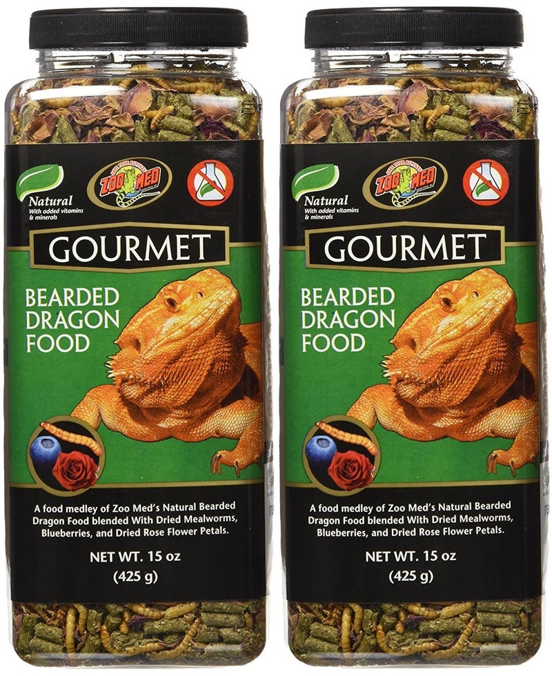 Zoo Med 2 Pack of Gourmet Bearded Dragon Food 15 Ounces each - Image 2
