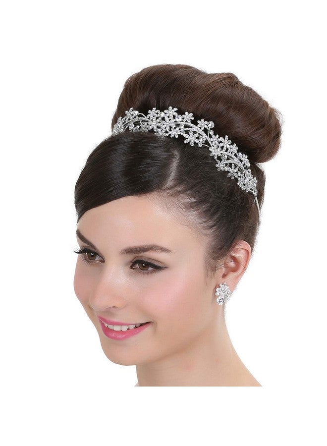 SAMKY Bride's Bridal Headband Rhinestone Wedding Tiara Crown Crystal Hair Accessories for Woman - Image 3