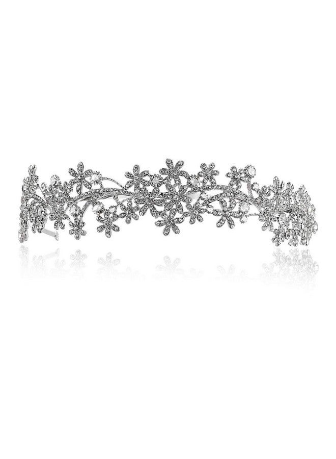 SAMKY Bride's Bridal Headband Rhinestone Wedding Tiara Crown Crystal Hair Accessories for Woman - Image 1