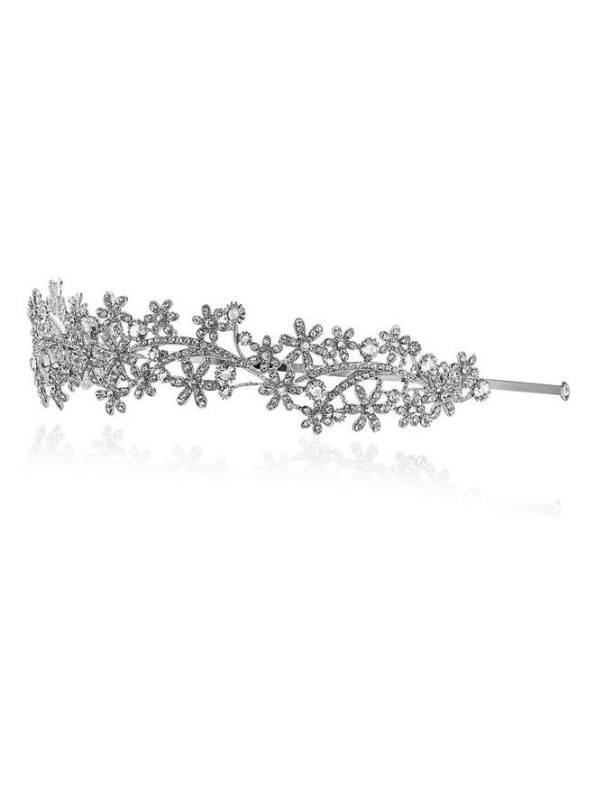 SAMKY Bride's Bridal Headband Rhinestone Wedding Tiara Crown Crystal Hair Accessories for Woman - Image 2