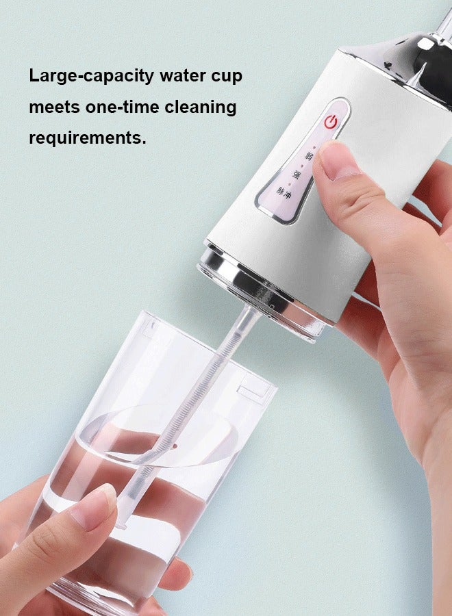 جهاز تنظيف الأسنان بالماء المحمول باللون الأبيض - Image 3