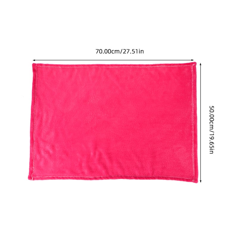 2pcs Gorgeous Flannel Fleece Pet Blanket Cozy Towel Color Pet Blanket(Rosy) - Image 2