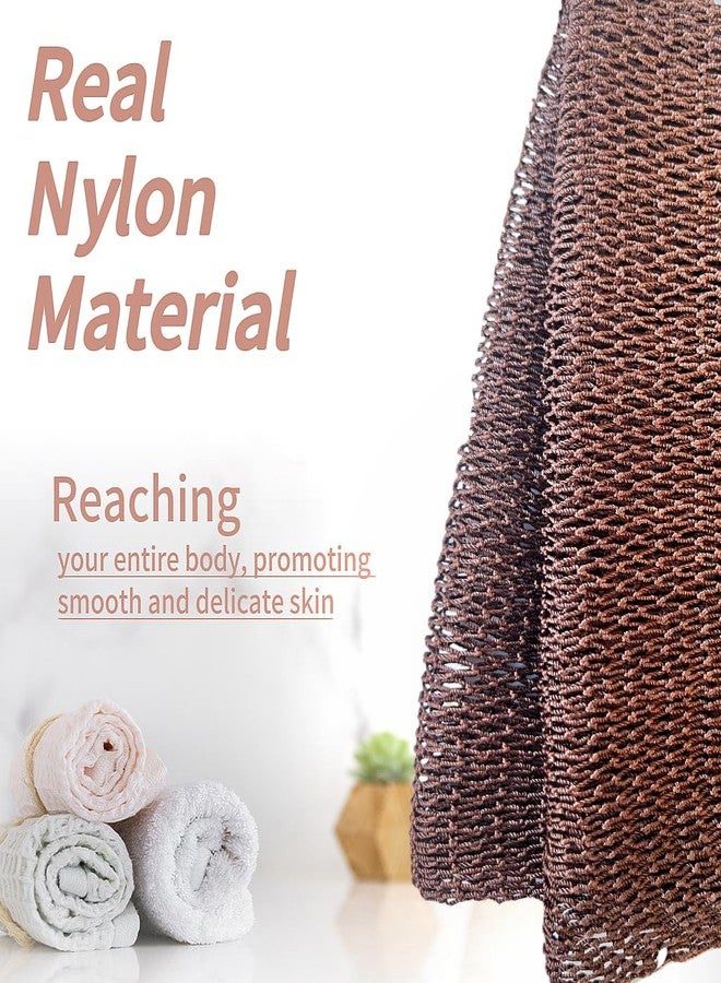 SPMKTBOZAI African Net Sponge Authentic, African Exfoliating Sponge Real African Net Black Owned, African Bath Sponge Back Scrubber, Body Exfoliator Shower Bath Accessories (Brown) - Image 4