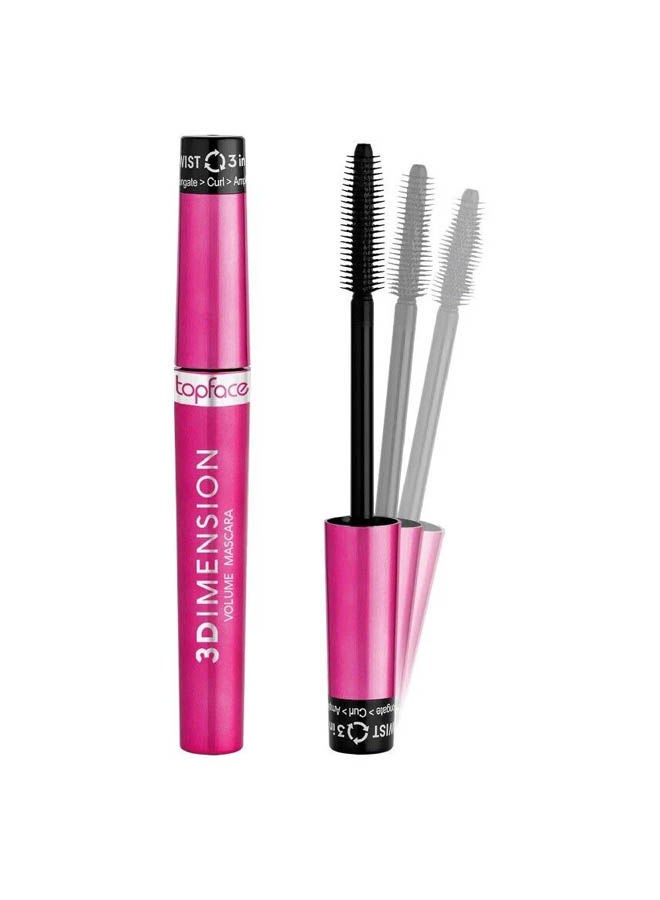 topface 3Dimension Volume Mascara Black + Waterproof Eyeliner 102 Black - Image 3
