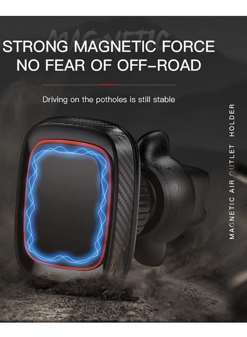 GO-Des GD-HD611 Car Air Vent Magnetic Phone Holder,360 Degree Rotation Mobile Car Mount Compatible with iPhone 14 Mini/iPhone 13/13 Pro / 13 Pro Max/iPhone 12 Series Black (Type A) - Image 3