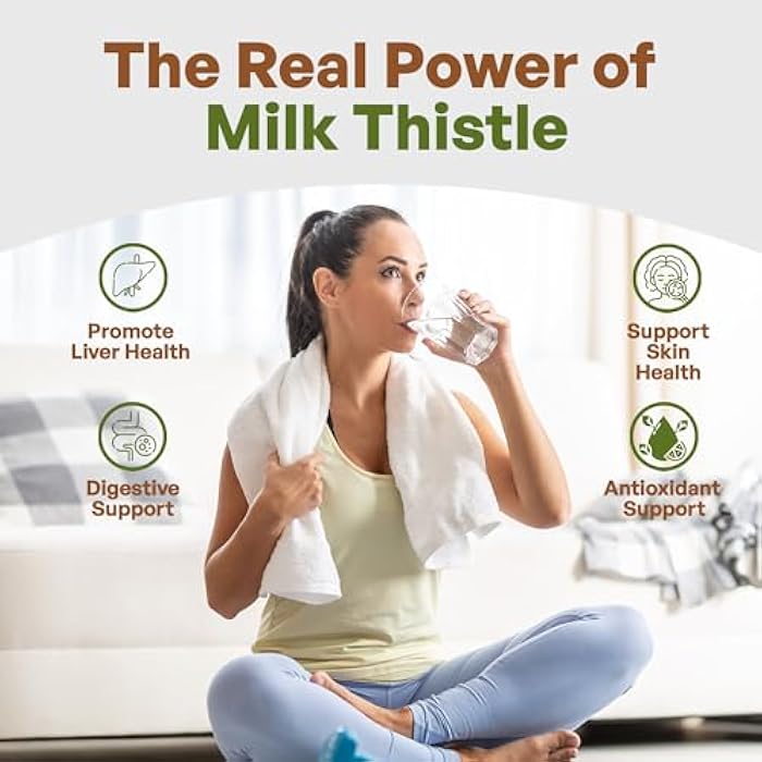 Go Nutra Milk Thistle Powder 1 lb. | Milk Thistle Extract 10:1 Strength Silymarin | Silybum Marianum Herbal Supplement Non-GMO - Image 4