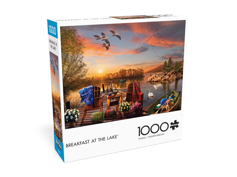 Buffalo Games - Andrew Farley -Breakfast at The Lake - 1000 Piece Jigsaw Puzzle for Adults -Challenging Puzzle Perfect for Game Nights - Finished Size is 26.75 x 19.75 - Image 3