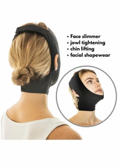 Generic Post Surgery Neck and Chin Compression Garment Wrap Bandage, Face Slimmer, Jowl Tightening, Neck Coverage, Chin Lifting Strap, Jowl Tightening for Women (L)  - Image 3