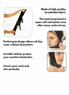 Generic Post Surgery Neck and Chin Compression Garment Wrap Bandage, Face Slimmer, Jowl Tightening, Neck Coverage, Chin Lifting Strap, Jowl Tightening for Women (L)  - Image 4