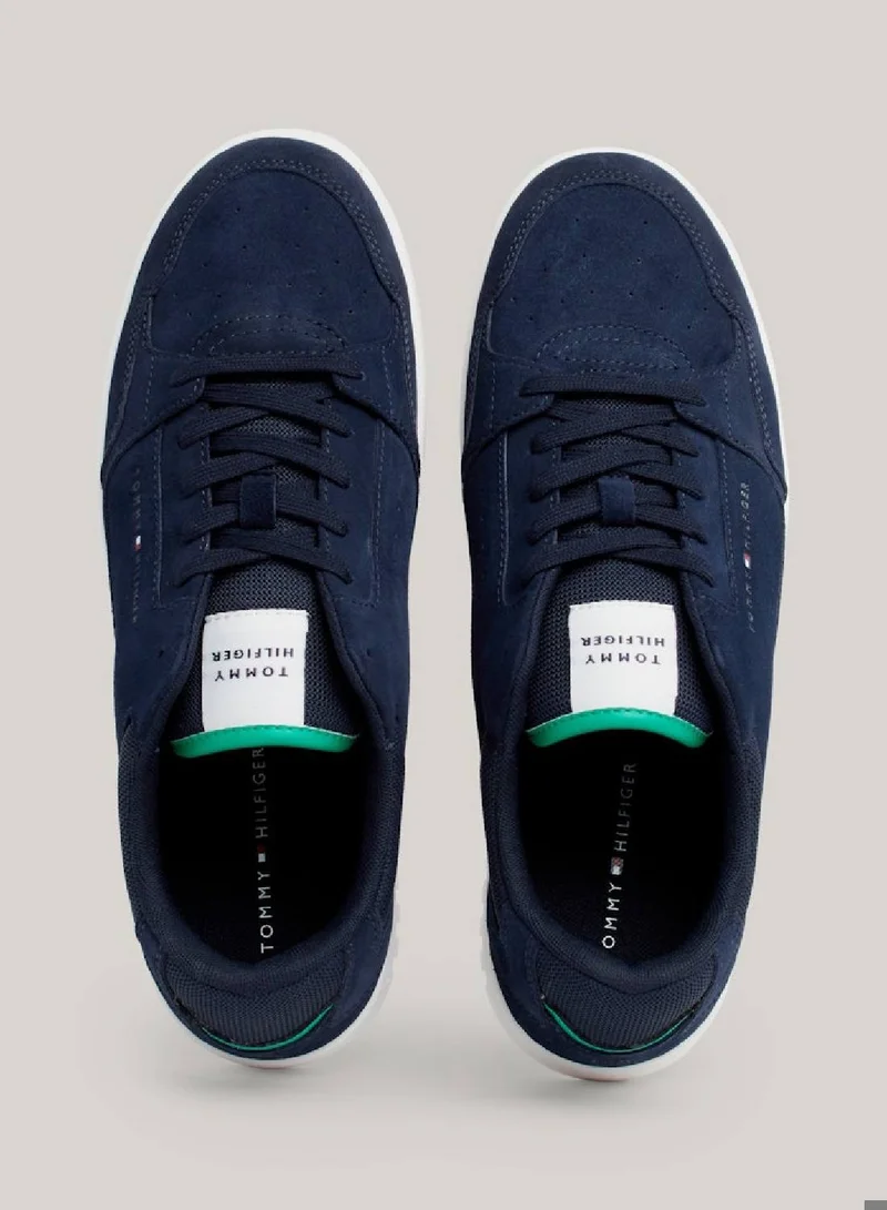 TOMMY HILFIGER Suede Logo Basketball Sneakers