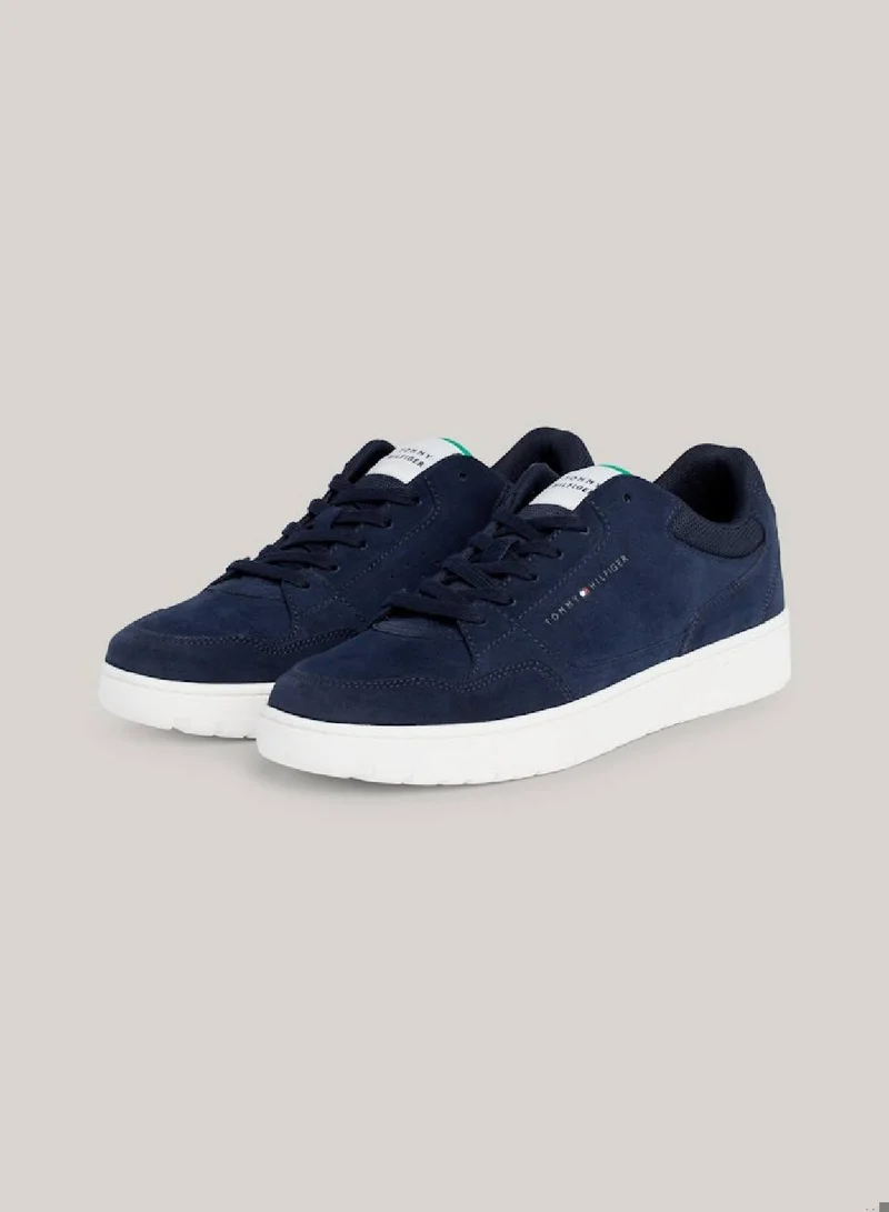 TOMMY HILFIGER Suede Logo Basketball Sneakers