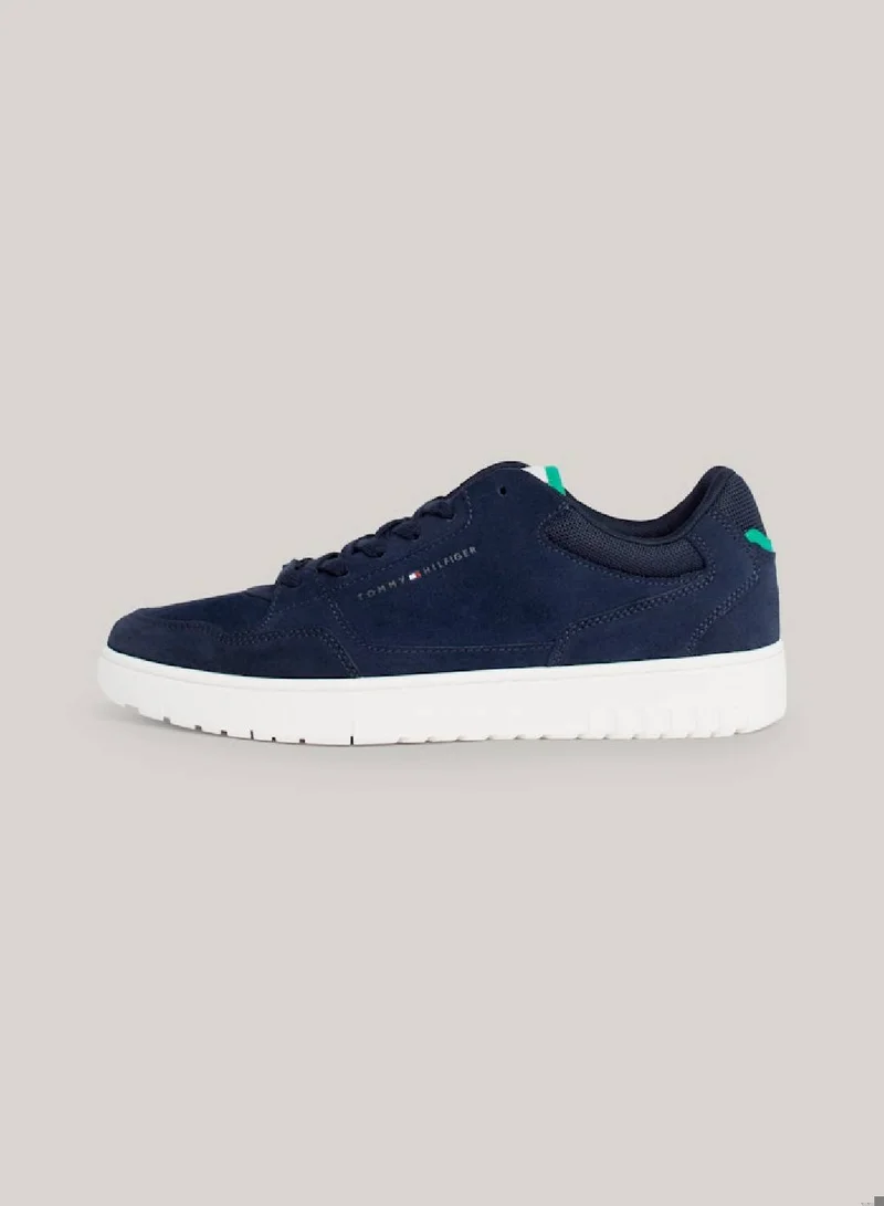 TOMMY HILFIGER Suede Logo Basketball Sneakers
