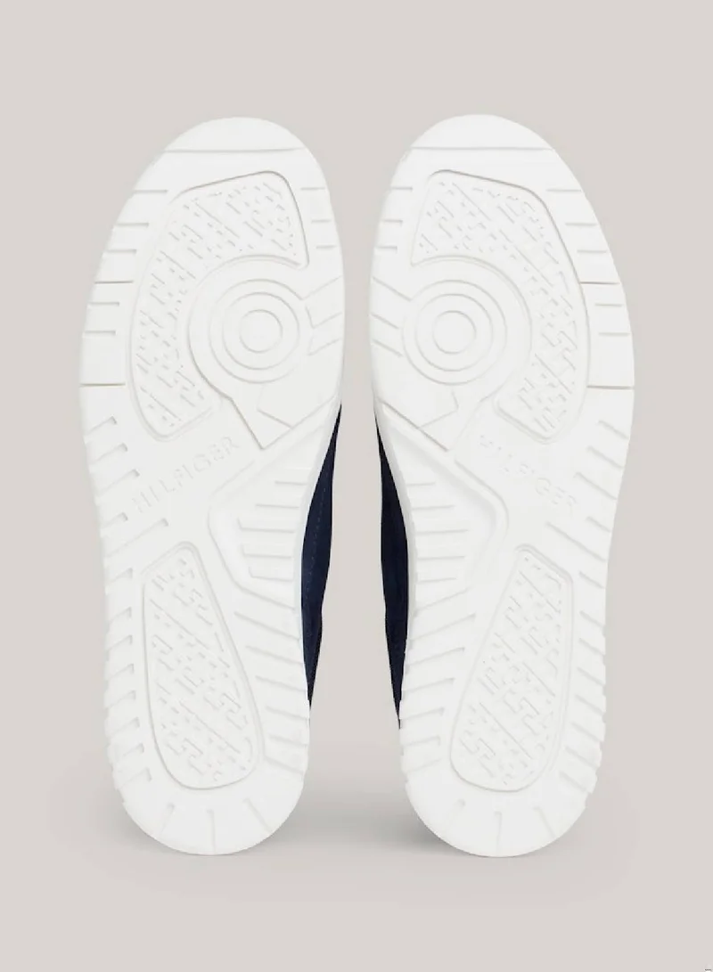 TOMMY HILFIGER Suede Logo Basketball Sneakers
