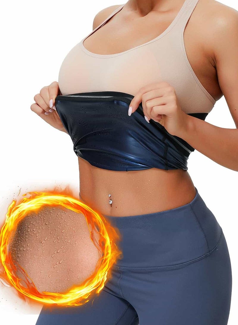 Aideli Sauna Suit Waist Trimmer for Women Waist Trainer Sweat Band for Stomach Belly Thermo Slimming Belt Workout (Fit for 80-96cm Waist) - Image 1