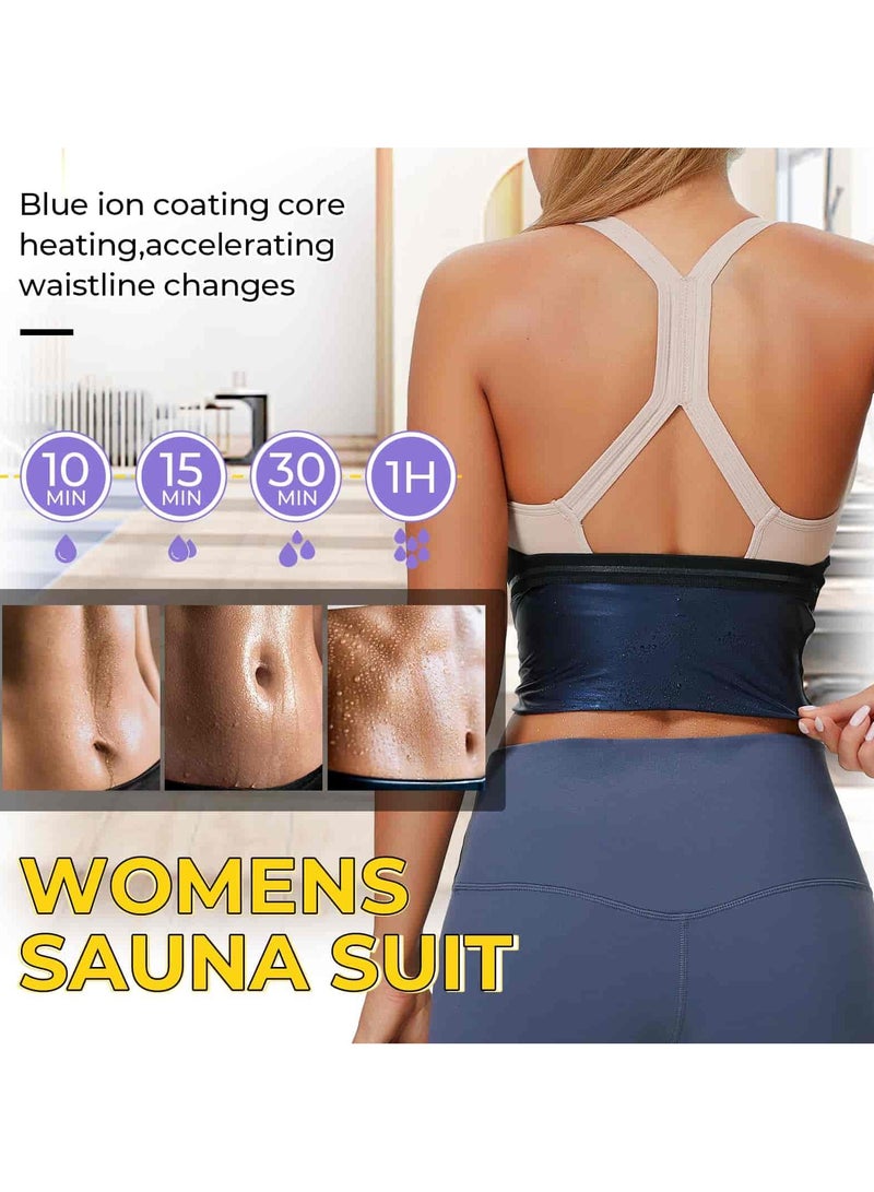 Aideli Sauna Suit Waist Trimmer for Women Waist Trainer Sweat Band for Stomach Belly Thermo Slimming Belt Workout (Fit for 80-96cm Waist) - Image 5