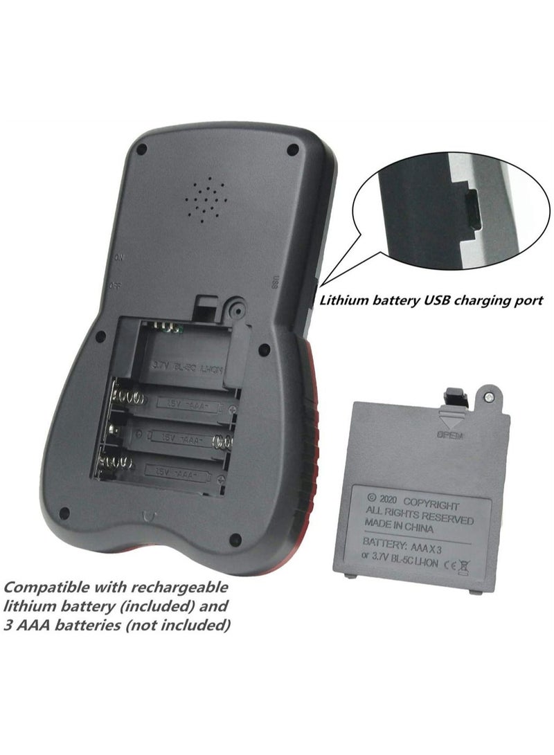 Y&D New Brick Game Console Large Screen Blue Backlight Brightness Can Be Adjusted Build in 23 Compatible with Lithium Battery and AAA Batteries can Plug Headphone  - Image 5