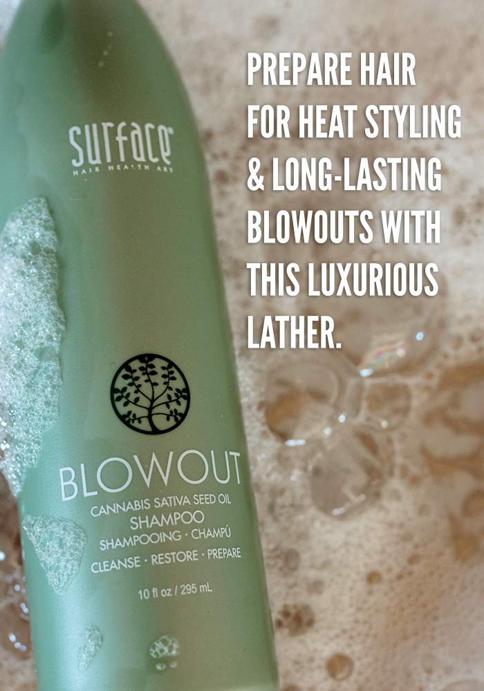 Surface Hair - Blowout Shampoo â€“ Organic Shampoo for Women and Men, Heat-Resistant with Babassu Oil for Longer Lasting Blowouts - 10 fl oz - Image 3