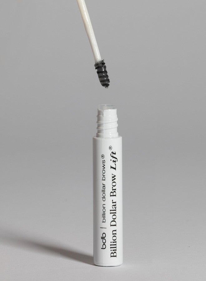 Billion Dollar Brows Billion Dollar Brow Lift - Clear Ultra-Hold Eyebrow Gel for Laminated Brow Look - Flake-Free Extreme Long-Wear Brow Glue and Sculpting Wax with Built-in Spoolie Brush - Vegan - Image 5