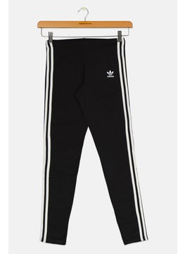 adidas Originals Kids Girl Sportswear Fit Outdoor Legginigs, Black  - Image 1