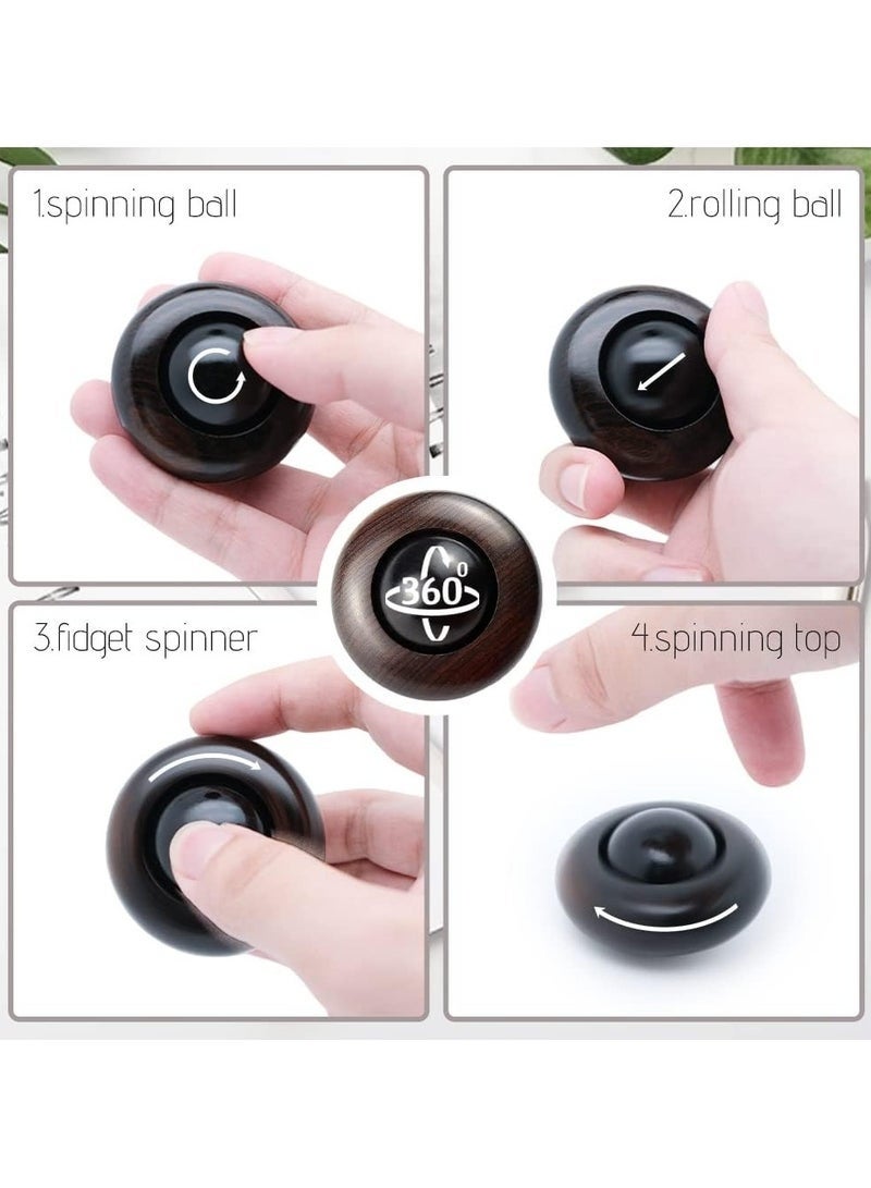 1 Pack Fidget Toys for Adults, Wooden Stress Relief Toy, Portable Figette Toys Adults Fidgets for Anxiety and Stress Balls, Quiet Fidget Cube Desk Toys for Office - Image 4