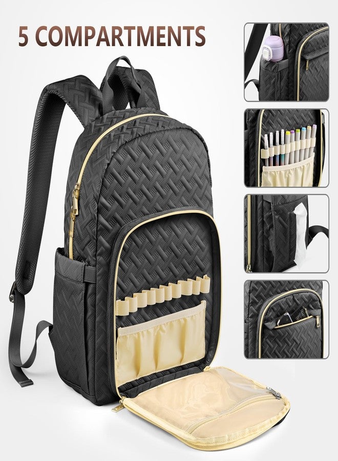 FOREGOER Bible Bags for Women, Bible Cover Case, Large Bible Backpack,Bible Accessories,Christian Gift (Black) - Image 3