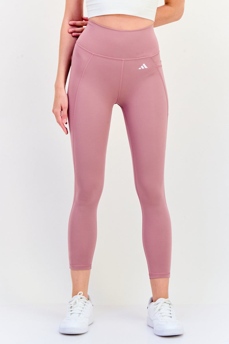 Adidas Women Tight Fit 7/8 Training Leggings, Mauve - Image 1
