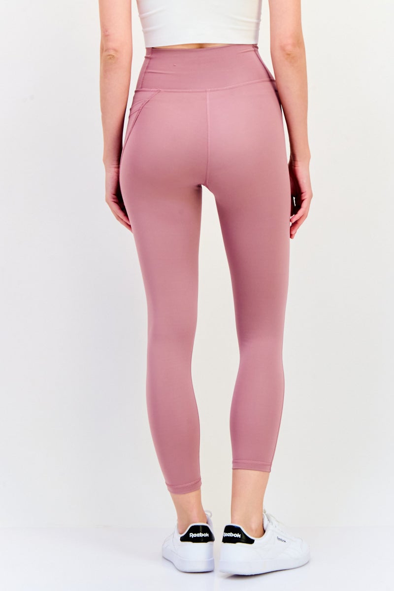 Adidas Women Tight Fit 7/8 Training Leggings, Mauve - Image 4