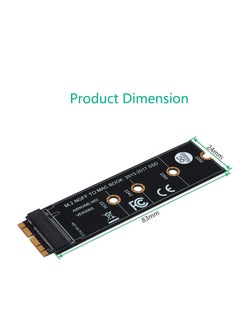 Generic M.2 SSD Solid State Drive Adapter Card for MacBook Air (2013-2017) Upgrade, Black,  - Image 2