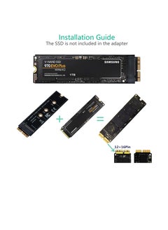 Generic M.2 SSD Solid State Drive Adapter Card for MacBook Air (2013-2017) Upgrade, Black,  - Image 4