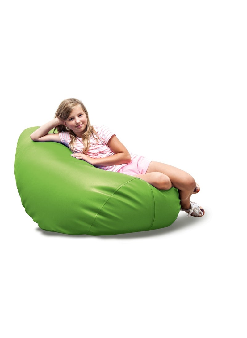 Comfy Pvc Classic Large Green Bean Bag With Bouncy Virgin Beans Filling - Image 2