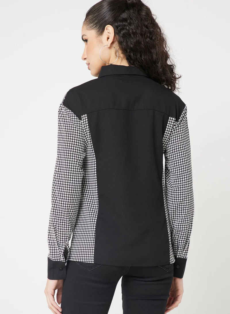 ELLA Contrast Sleeve Shirt