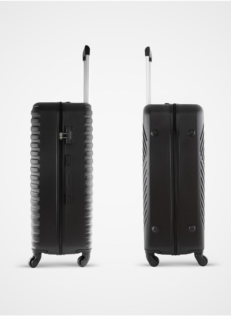 PARAJOHN - Sparkle ABS Hardside Spinner Luggage Trolley Set Black - Image 1