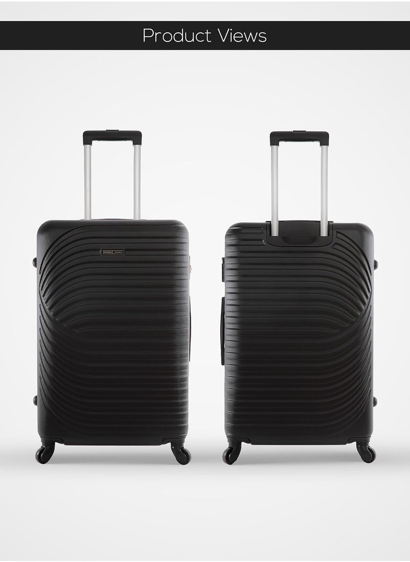PARAJOHN - Sparkle ABS Hardside Spinner Luggage Trolley Set Black - Image 1