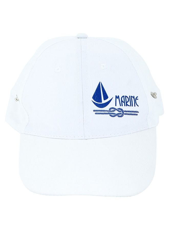 Anemoss Anemoss Marine Sailboat Trucker Hat Unisex White  - Image 1